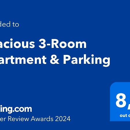 Spacious 3-Room Apartment & Parking Riga Exterior foto